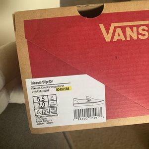 Pink checkered Vans, Women’s size 7